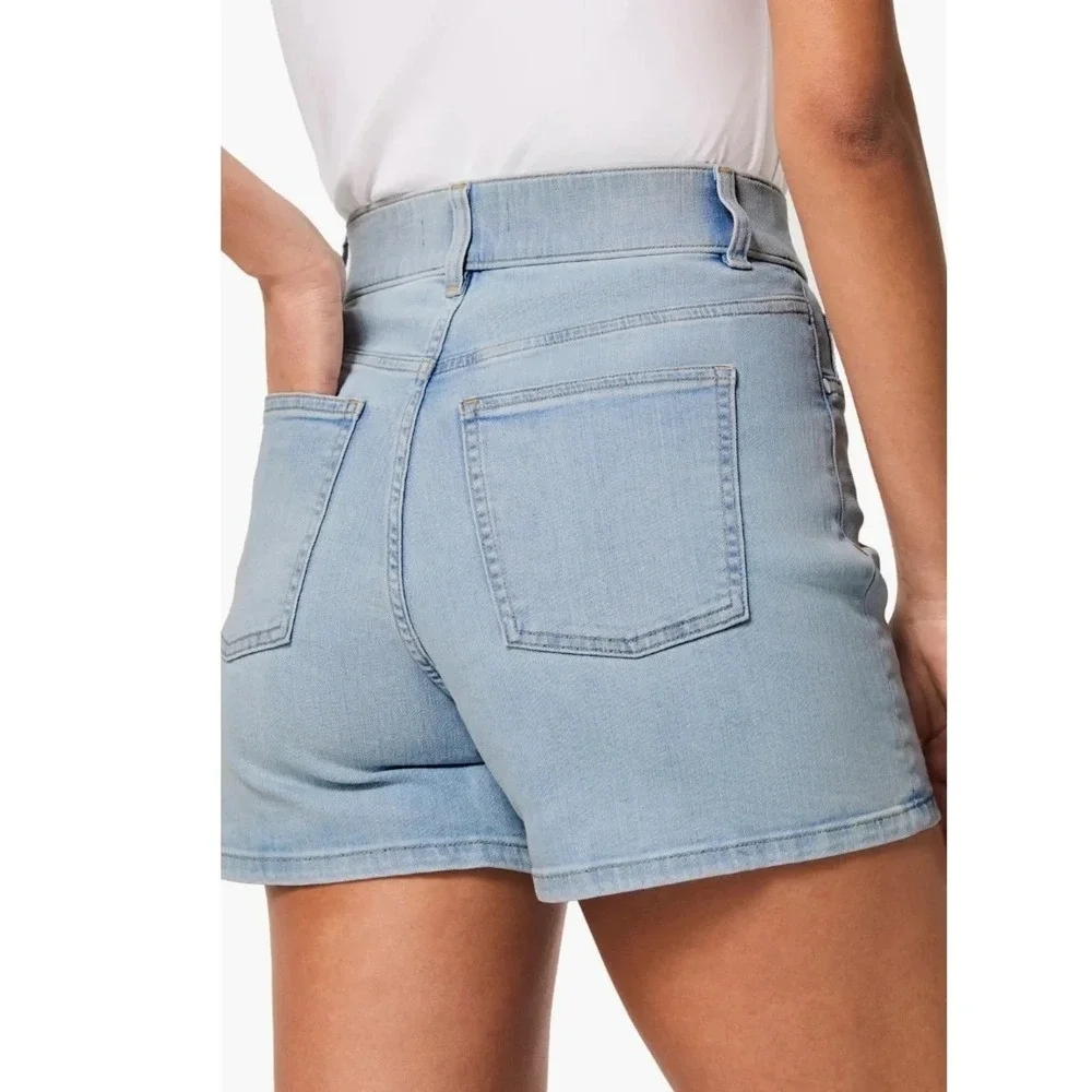 SPANX Pull On High Waist Denim Shorts 5